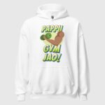 Pappu Gym Jao Unisex Black & White Hoodie
